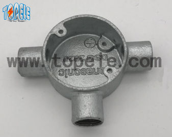 Alumini / ferro malleabile BS4568 Conduit Three Way Junction Box Long Life Time