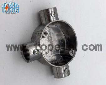 Alumini / ferro malleabile BS4568 Conduit Three Way Junction Box Long Life Time