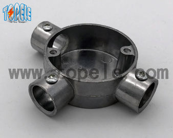 Alumini / ferro malleabile BS4568 Conduit Three Way Junction Box Long Life Time