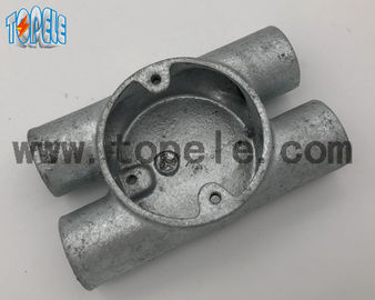 BS4568 Fittings per condotti elettrici Twin Through Way H Casella di ferro malleabile da 20 mm a 32 mm