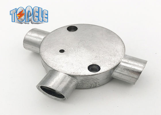 3/4&quot; 1&quot; BS31 Fitture in alluminio a condotto scatola circolare 3 Way / Tee Box Iso