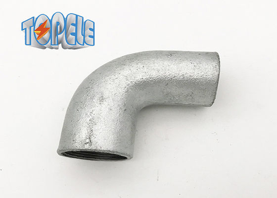 Connessione femminile BS4568 condotto galvanizzato a caldo gomito solido in ferro malleabile