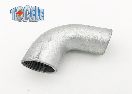Connessione femminile BS4568 condotto galvanizzato a caldo gomito solido in ferro malleabile