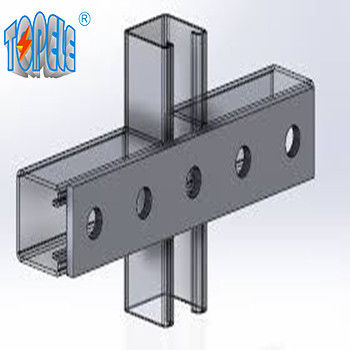 5 fori Splice Plate Acciaio al carbonio Unistrut Canale C Canale con fori