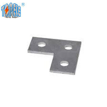 Piastra ad angolo piatto a 3 fori perforata galvanizzata canale unistrut