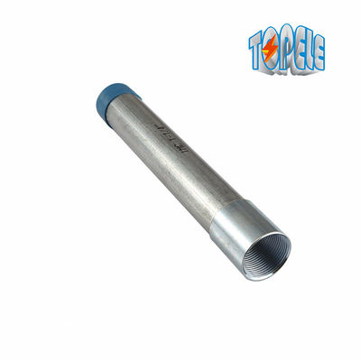 BS 4568 Tubo elettrico galvanizzato in metallo con estremità e tappi avvitati