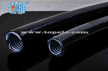 tubo flessibile ondulato grigio / nero PVC rivestito elettrico galvanizzato acciaio tubo flessibile