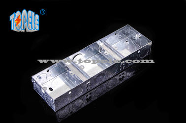 Metallico soffitto conduttore muro scatole elettriche e coperture 1 + 1 + 1 gang