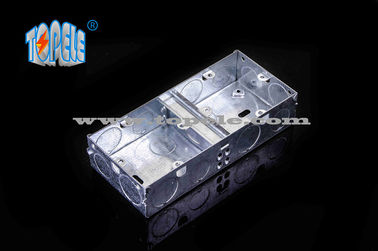 2- Gang British Standard Metal Electrical Conduit Box con PVC, Conduit Switch Box