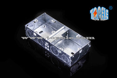 2- Gang British Standard Metal Electrical Conduit Box con PVC, Conduit Switch Box