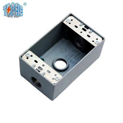 UL Listed 4x2 Aluminum One Gang Outlet Box resistente alle intemperie Grigio