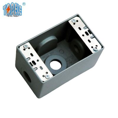 UL Listed 4x2 Casse elettriche impermeabili di alluminio 1 / 2 presa di corrente