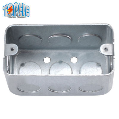 1 Gang Rectangular Electrical Junction Box Acciaio Galvanizzato 2x4 Inch