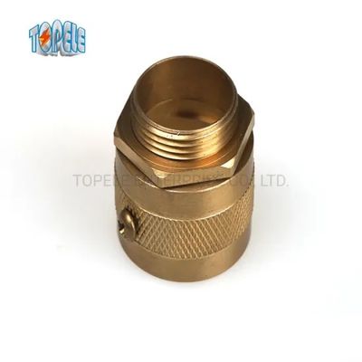 Fittings per condotti metallici in ottone flessibile di tipo maschile e corto