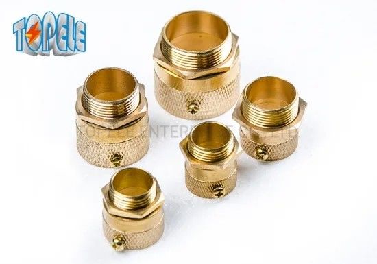 Fittings per condotti metallici in ottone flessibile di tipo maschile e corto