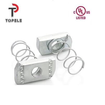 M6 M8 M10 M12 Canale Unistrut Galvanizzato di zinco Placcato di acciaio