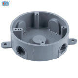 4" rotondo 5 buchi di alluminio resistente alle intemperie scatole elettriche in polvere