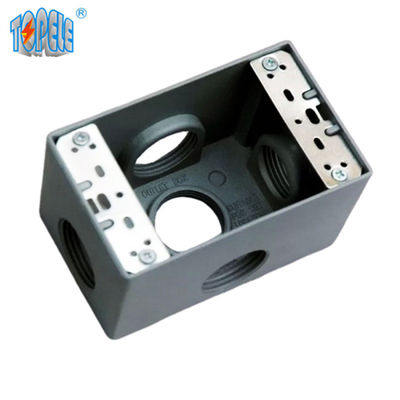 UL Listed 4x2 Aluminum One Gang Outlet Box resistente alle intemperie Grigio