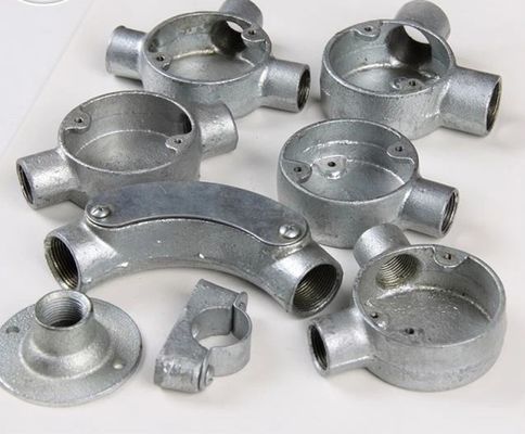 Casella di giunzione elettrica in ferro malleabile di alluminio galvanizzata 20 mm 25 mm